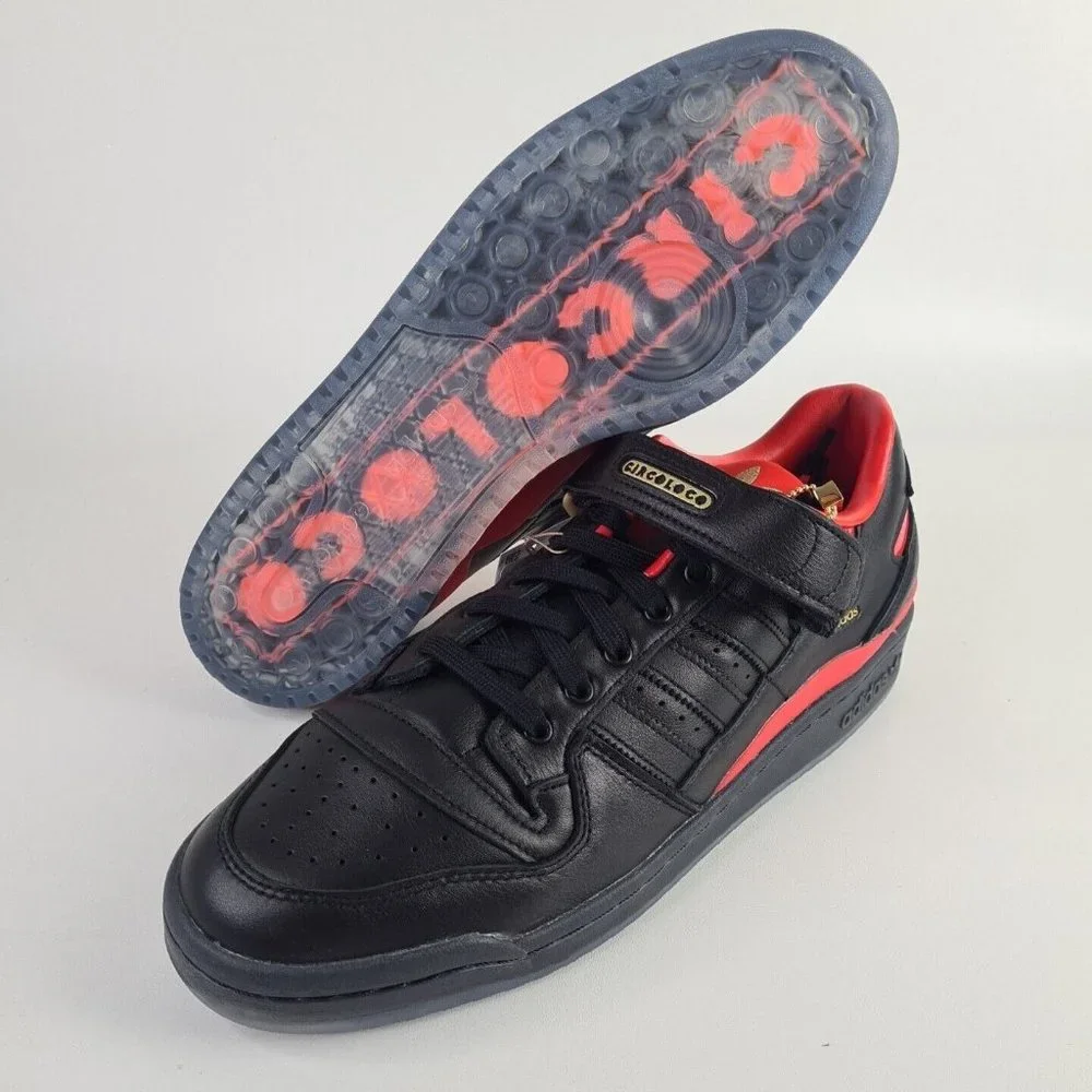 Adidas Circoloco Forum Low Shoes Classic Black Red Men - Picture 9 of 11